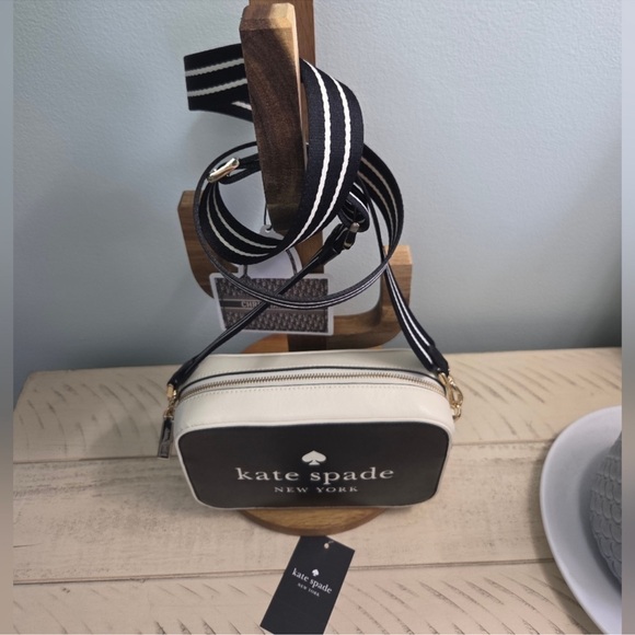 Kate Spade Black and Cream Crossbody Bag - Picture 3 of 14